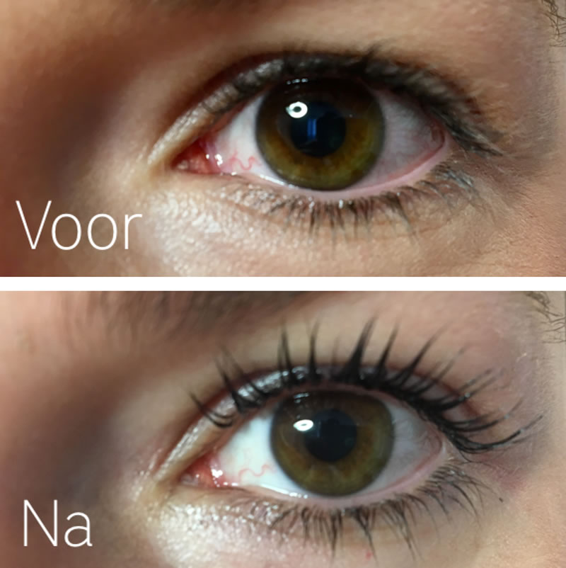 lash lifting voor & na